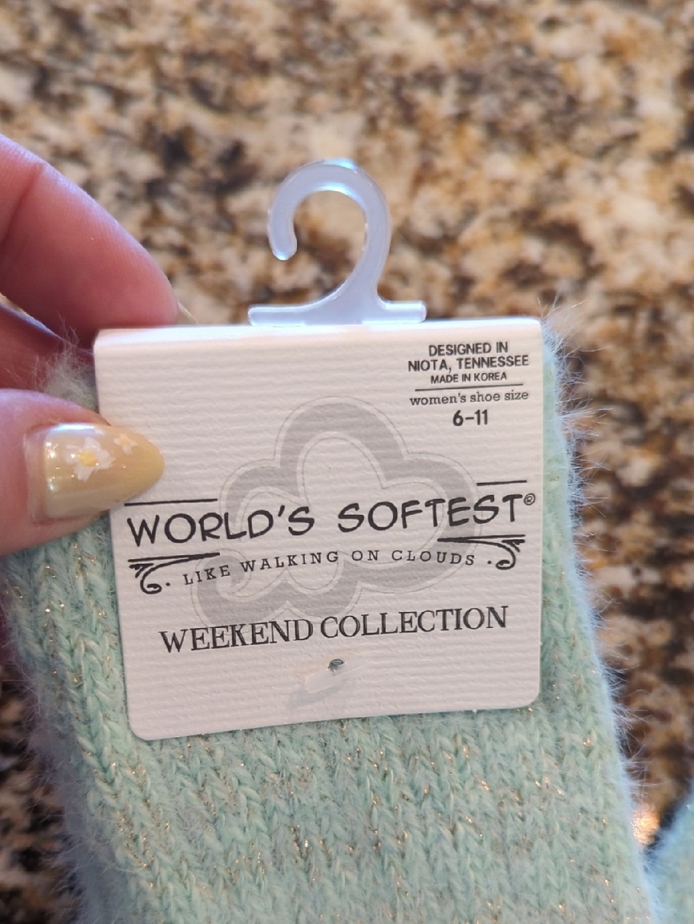 World's Softest Weekend Collection Socks 6-11 Women's Shoe Size Niota Tennessee - Picture 3 of 5